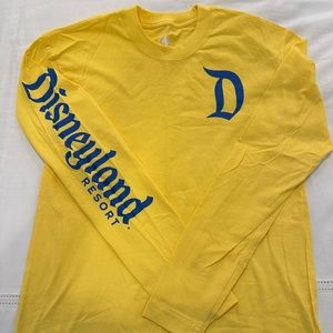 Yellow Disneyland long sleeved t-shirt.